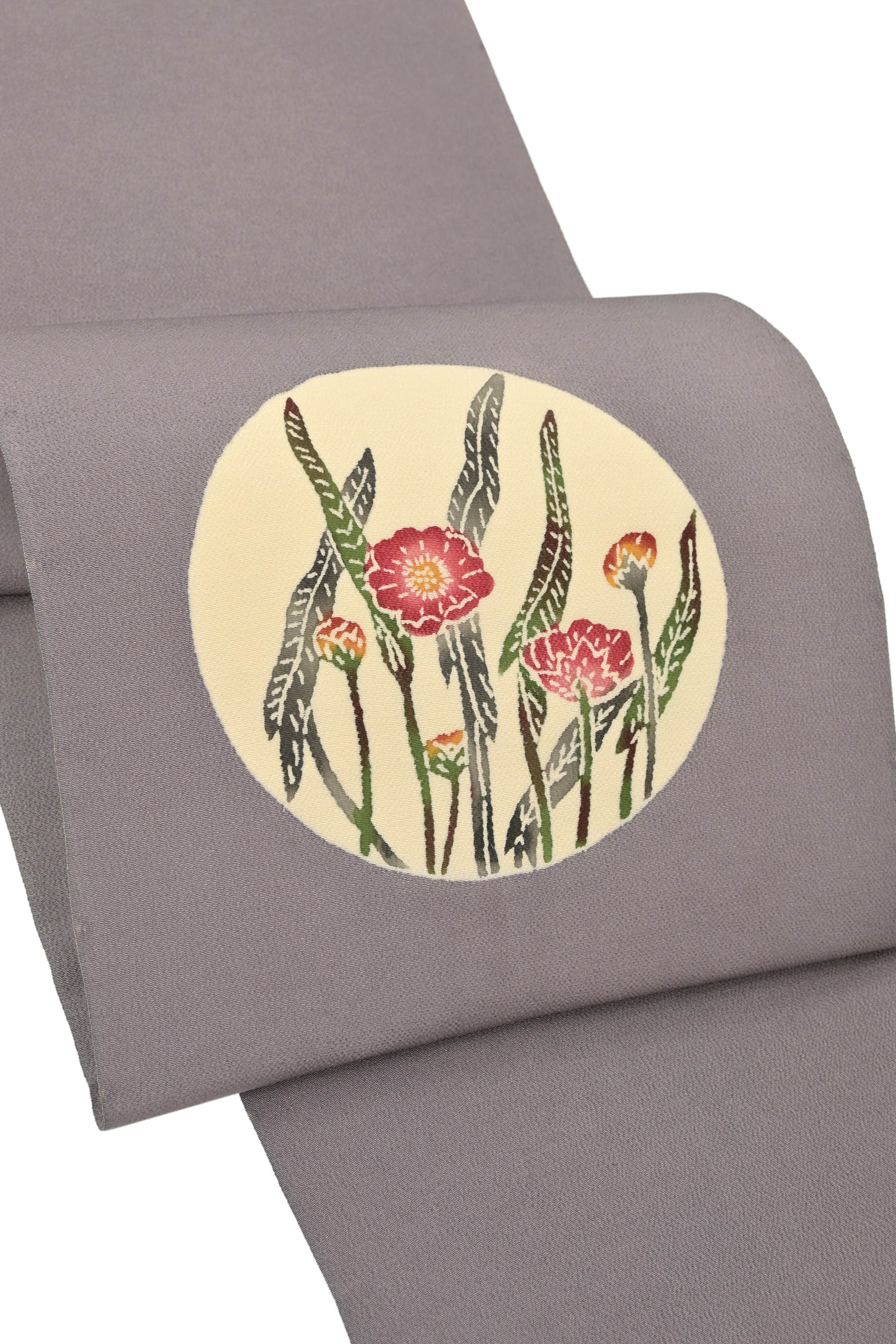 京*◎様 九寸名古屋帯 正絹100% 奥州茜草絞り 漢方染 新品未使用未