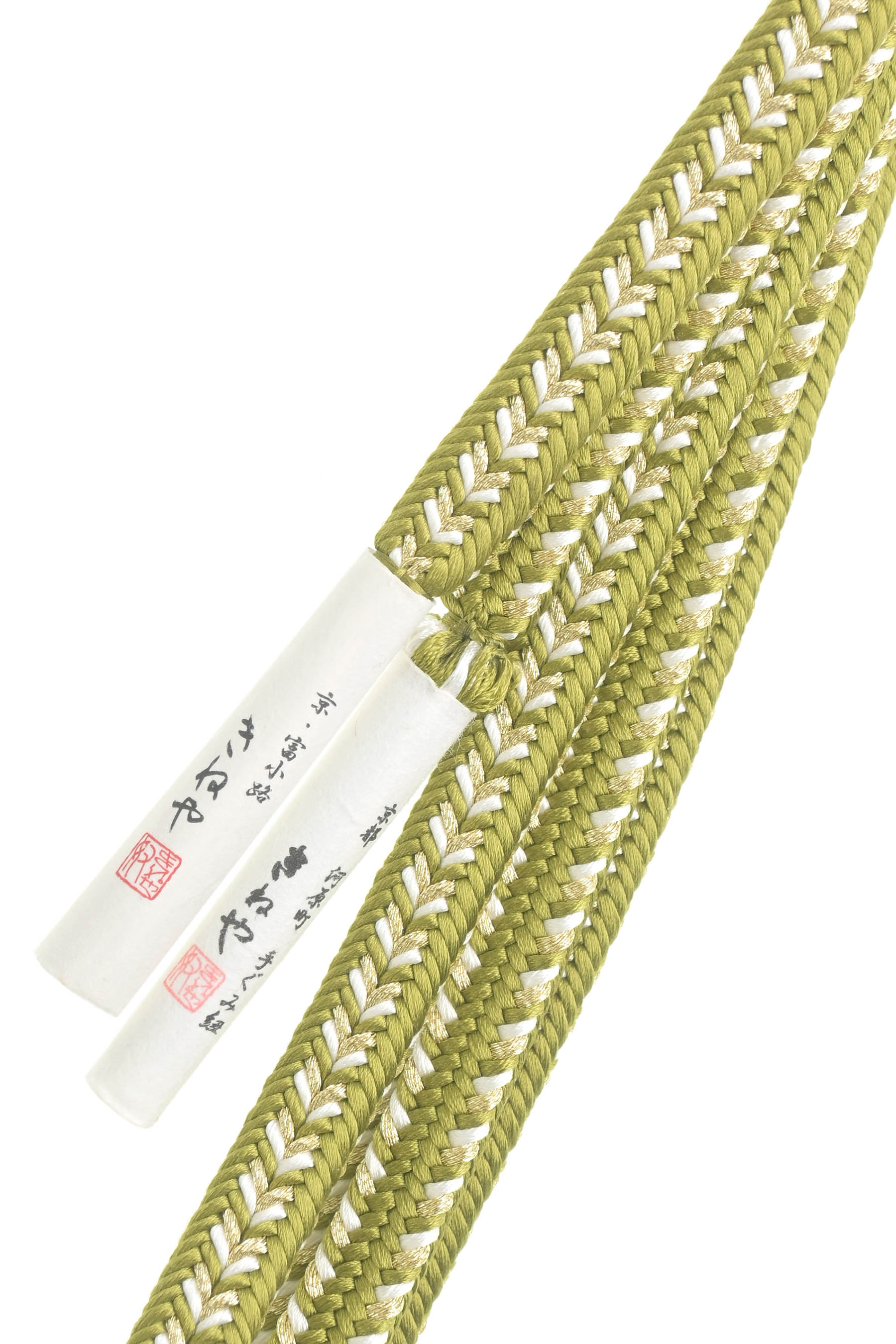 <正規取扱品> 【京都富小路きねや】 ゆるぎ金かすり帯締め 夏冬両用 「緑(03)M」 通年活躍する、頼れる上質… 乱れない、美しさ。|京都きもの市場 店