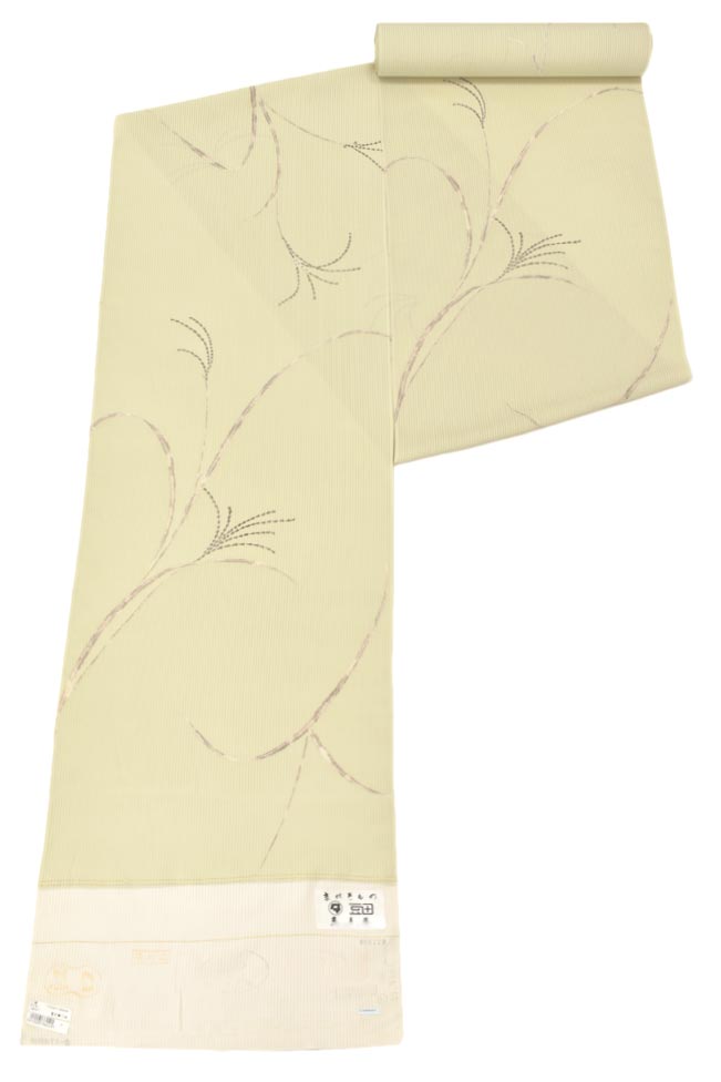【20％OFF引き換え証客体】【夏物】 【染めつける芸術 染の北川】 本手工業摺り友禅絽小紋 ＜五泉竪絽地＞ 「すすき」 さらりと極める雅びやか…