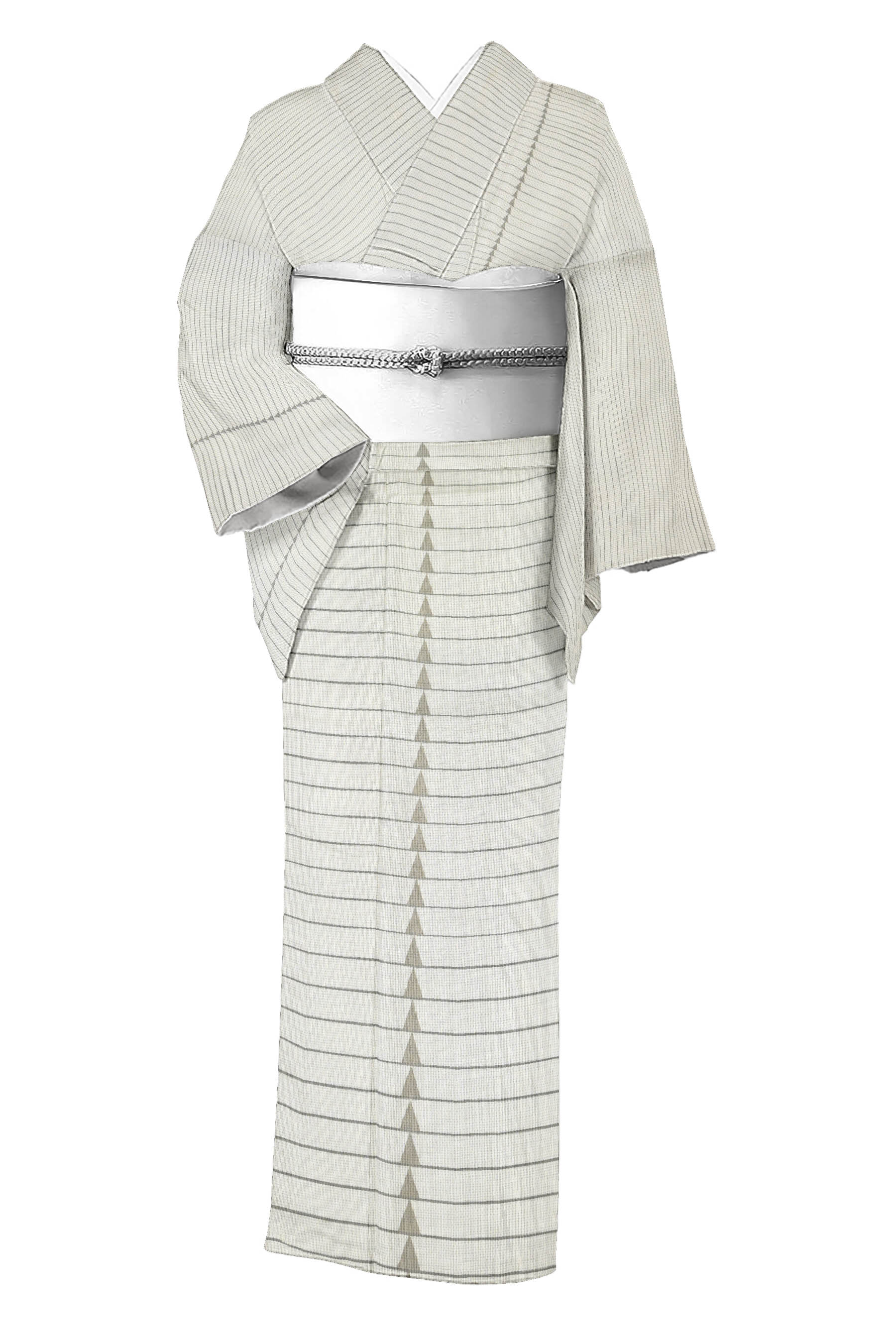 ●【最終値下げ】407mt4●二代目川村久太郎 紗紬 秋草に団扇 透け感バツグン ○【最終値下げ】407mt4○二代目川村久太郎 紗紬 秋草に団扇 透け感