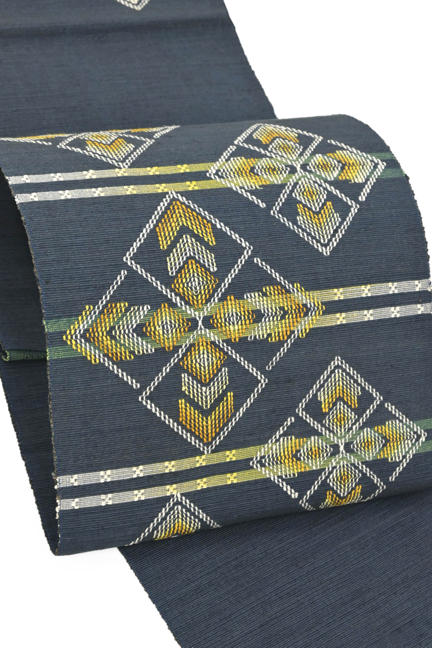 楽天市場】丹波布 袋名古屋帯 八寸帯 藍地 手紡ぎ 手織り 草木染 国