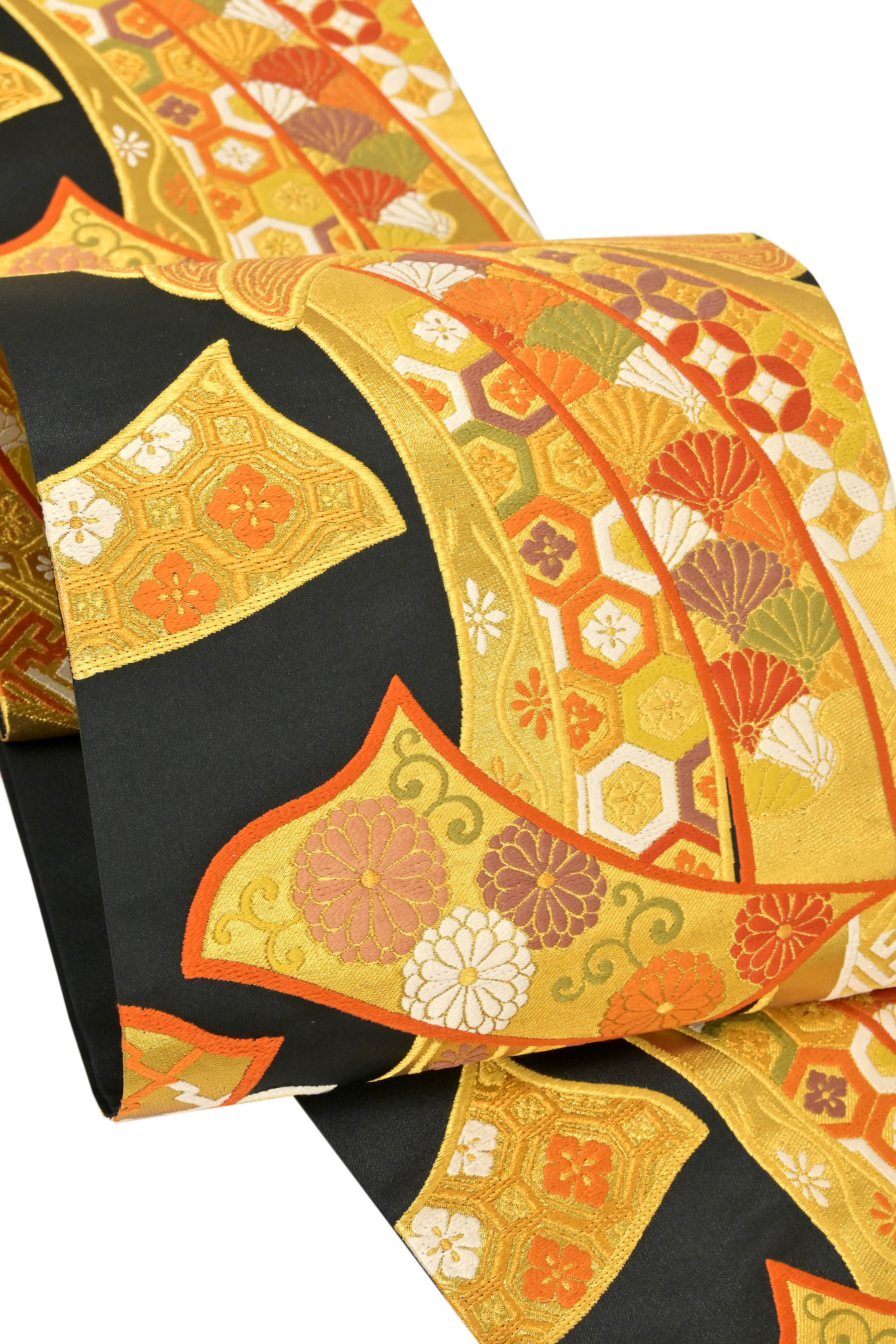 楽天市場】”Web限定販売！” 【梅垣織物】 特選西陣織袋帯 「流水菊椿文