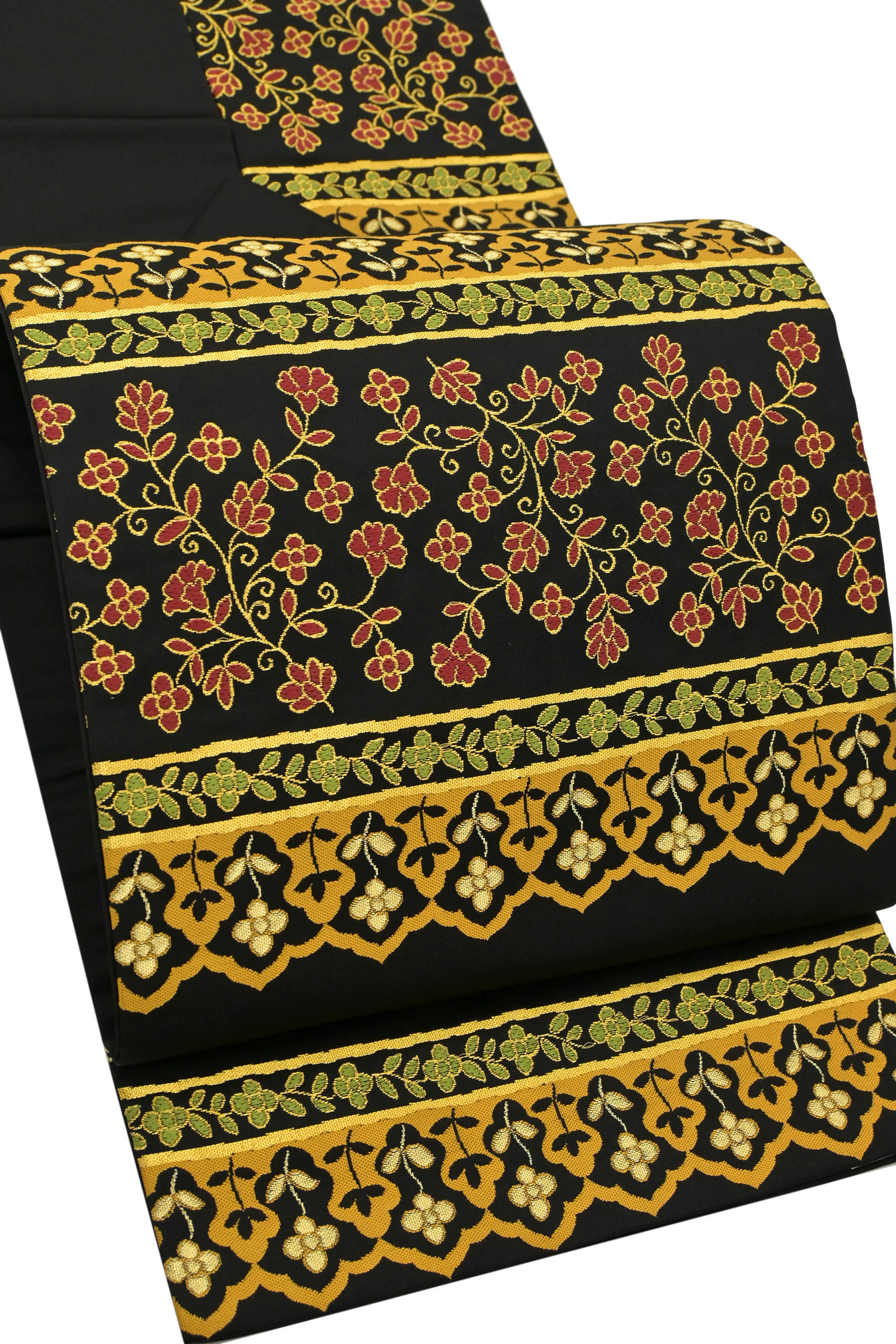 楽天市場】九寸名古屋帯 経（たて）錦 鴛鴦（おしどり）唐草文錦