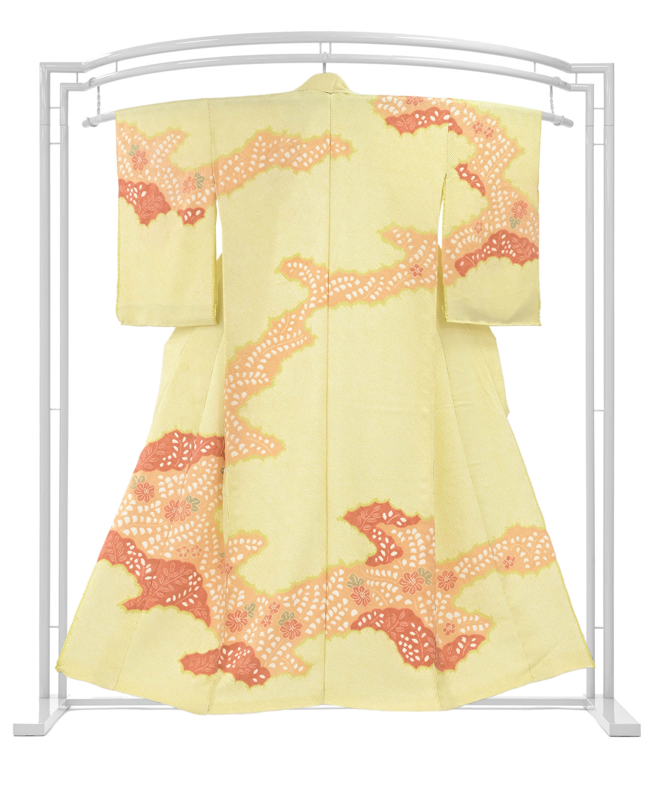 “本日18時迄！” 【嘘のような本当の価格】 【工芸キモノ　野口】 最高級総絞り染訪問着 (八掛無し) 「雲取辻が花」 雲取に宿る、名門の矜持。 これぞ野口！一流の審美眼！