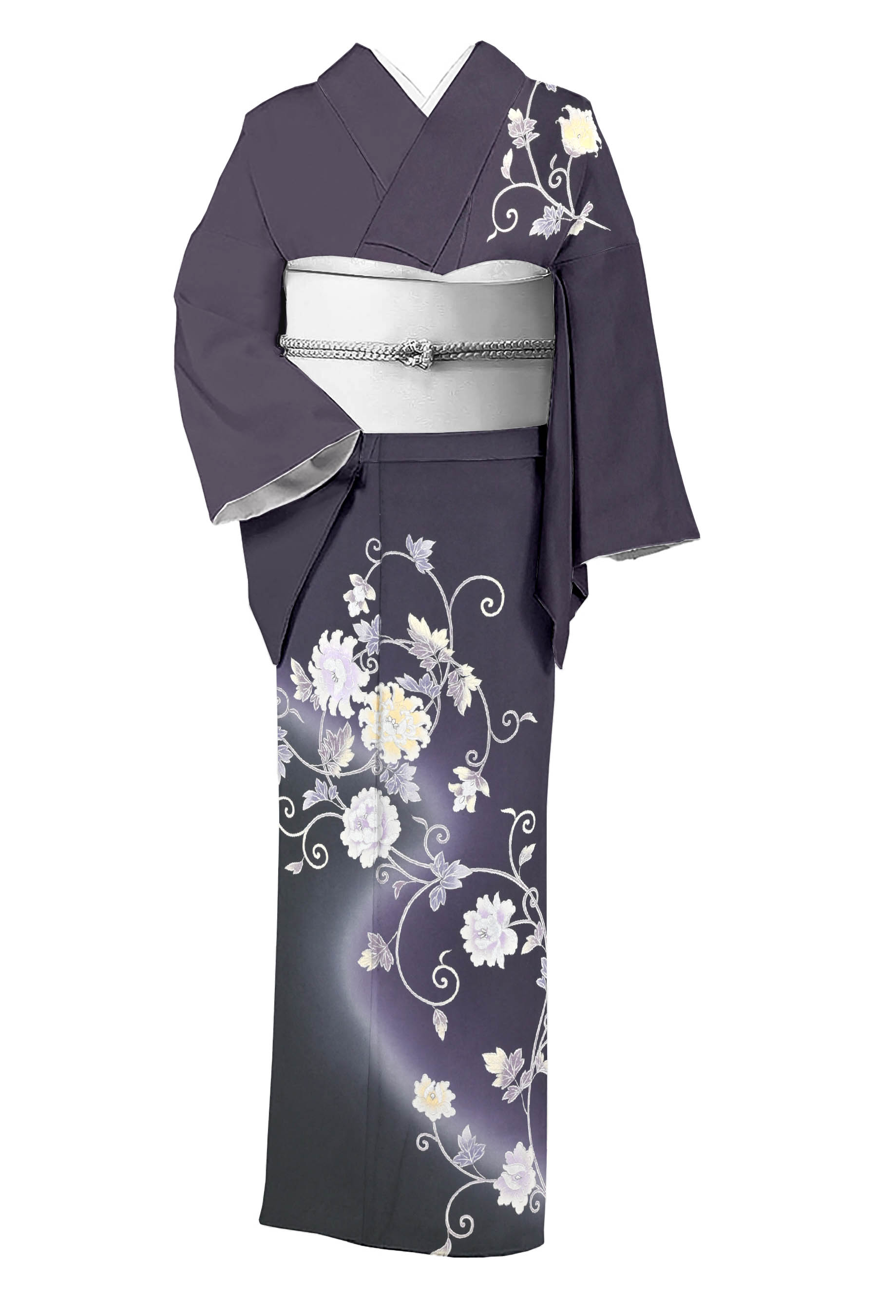 新品 仮絵羽 ゑり善謹製 金彩友禅 着物 仕付け糸付 未仕立て 長襦袢 2903 新品 仮絵羽 ゑり善謹製 金彩友禅 着物 仕付け糸付 未仕立て