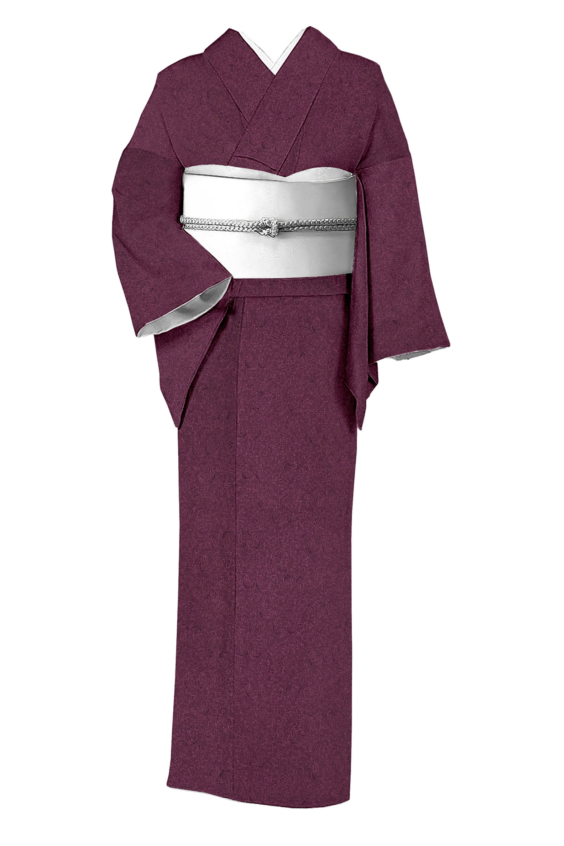 楽天市場】平和屋本店□極上 樋口実 江戸小紋 行儀 黒地 反端付き 逸品