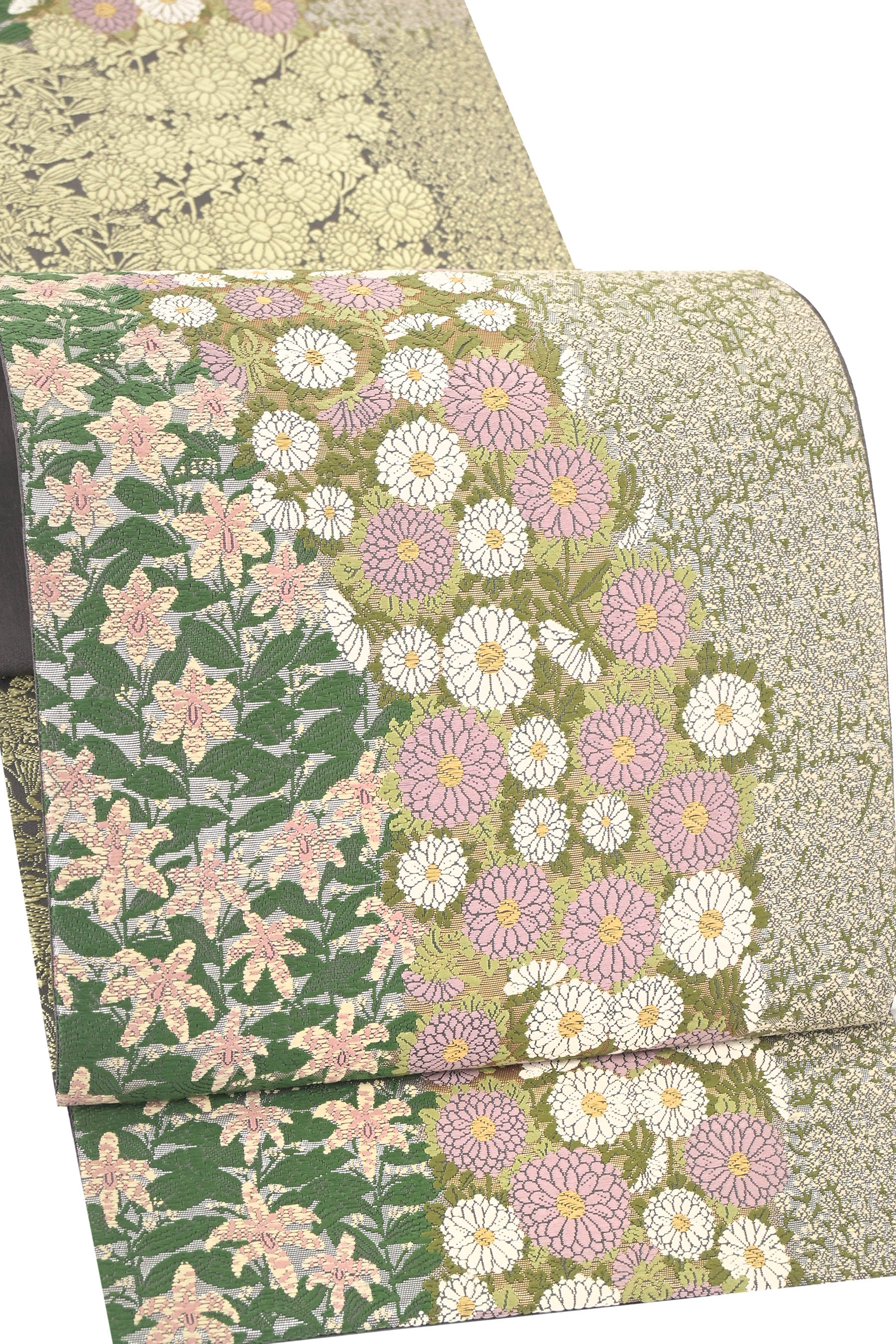 仕 中古美品 【山口弘躬】 特選袋帯 「寿幸花言葉」 京の名家より値打ちの一条！ 富貴なる織のお出でになる感！