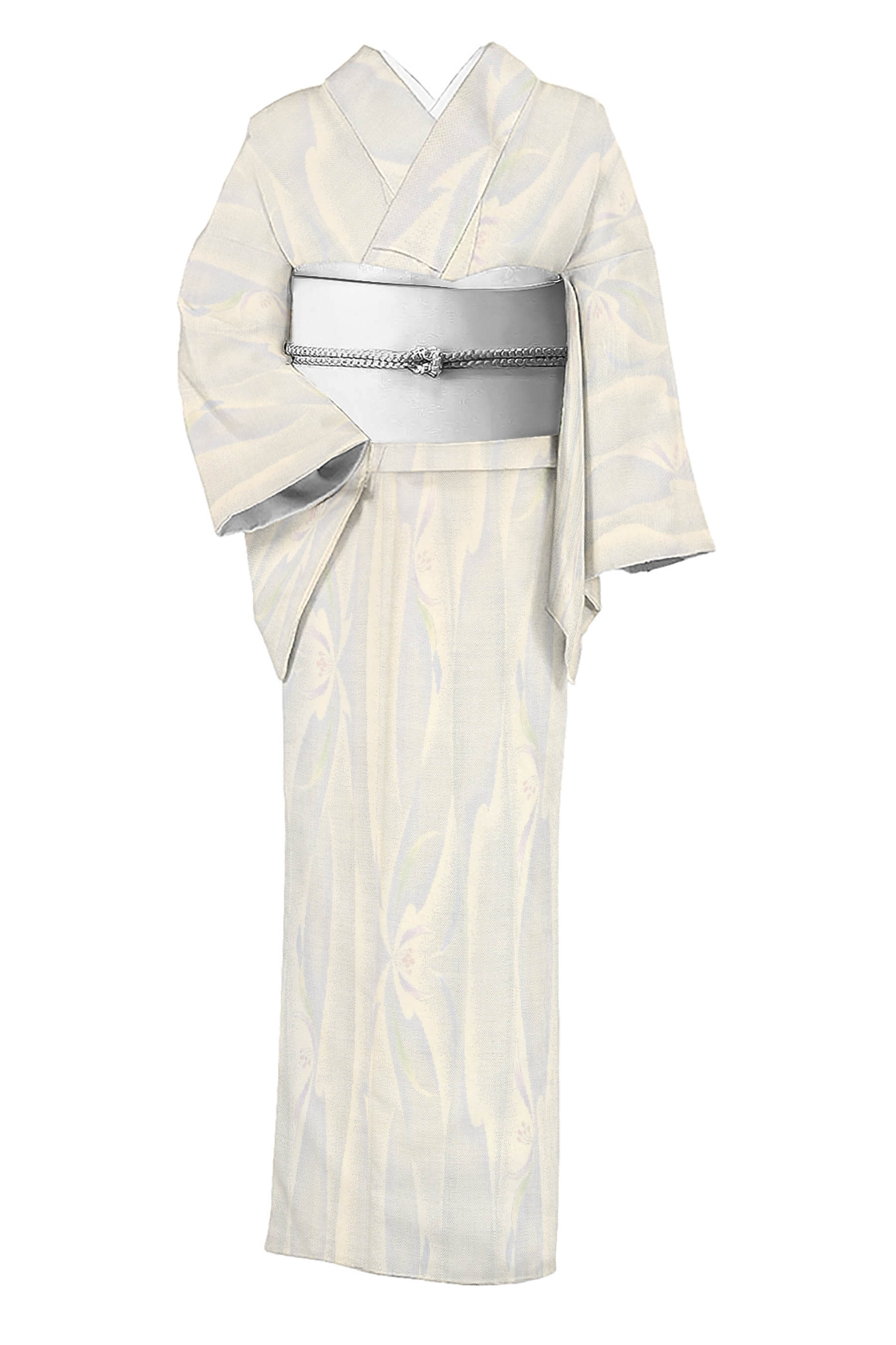 【逸品】●鹿児島県伝統工芸品●【白大島紬】●泥染●生糸●紬●着物 逸品】⭐️鹿児島県伝統工芸品⭐️【白大島紬】⭐️泥染⭐️生糸⭐️