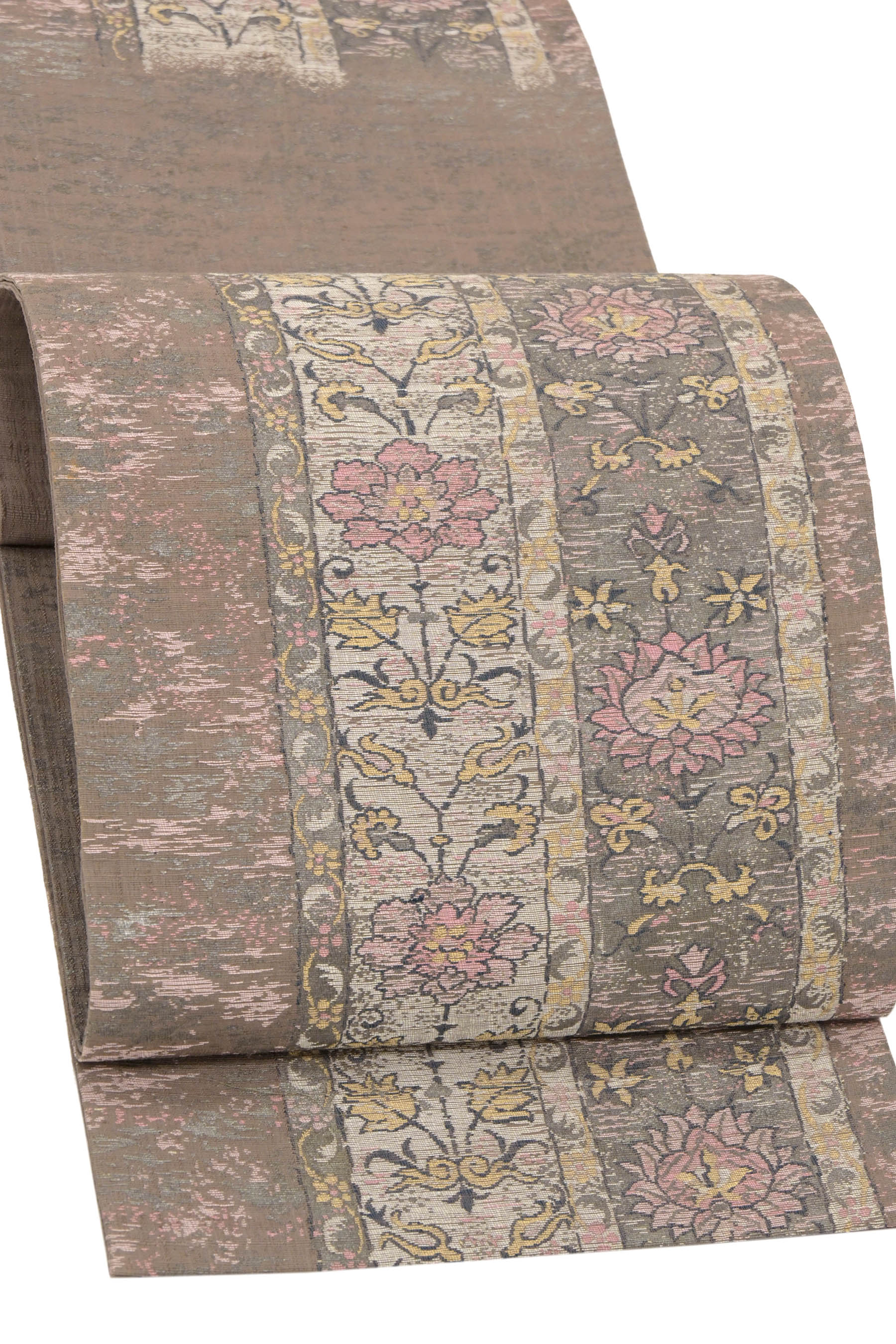 【万物の霊長国宝 故：北村武資】 神品紋織袋帯 ≪お仕立てもの売り上げ高・中古美品≫ 「献上更紗紋」 今日このごろに残された御前上等の織… 憧れの珠玉！