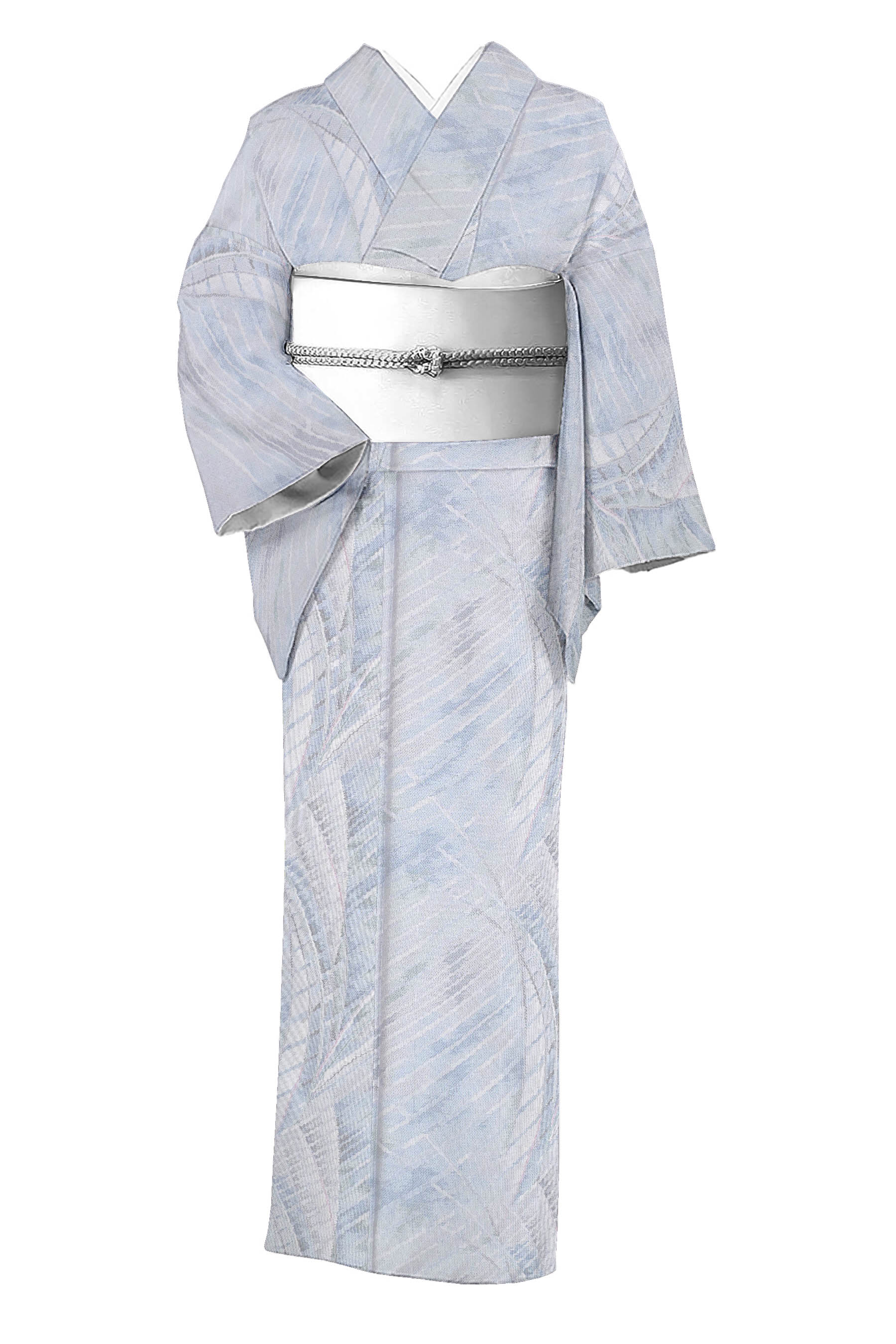 【百貨店掘り出し物！】 【藤絹織物 都喜ヱ門】 発祥地大島紬 有色手絣 仕立てもの売り上げ高 中古品 「先だつものの上演」 ☆身の丈157.2 裄65.9