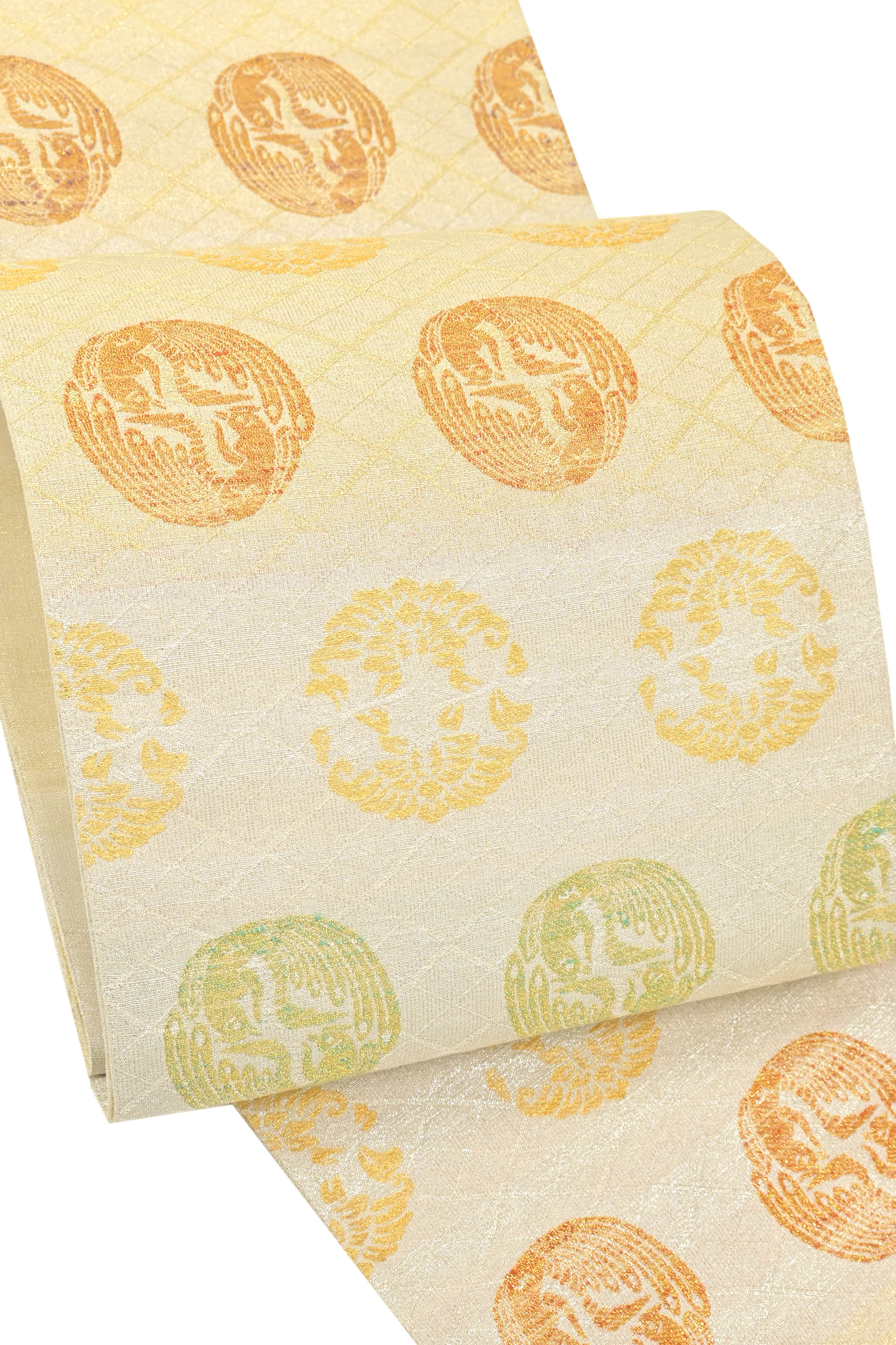 楽天市場】袋帯 桝屋高尾 西陣 ねん金綴錦 高尾弘作 ぼかしに四ツ目菱