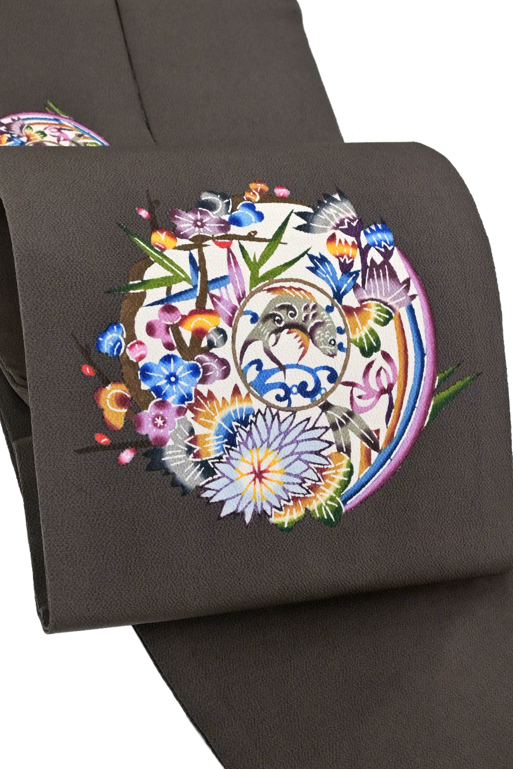 楽天市場】仕立あがり中古美品 創作紬八寸名古屋帯 「無地 煉瓦