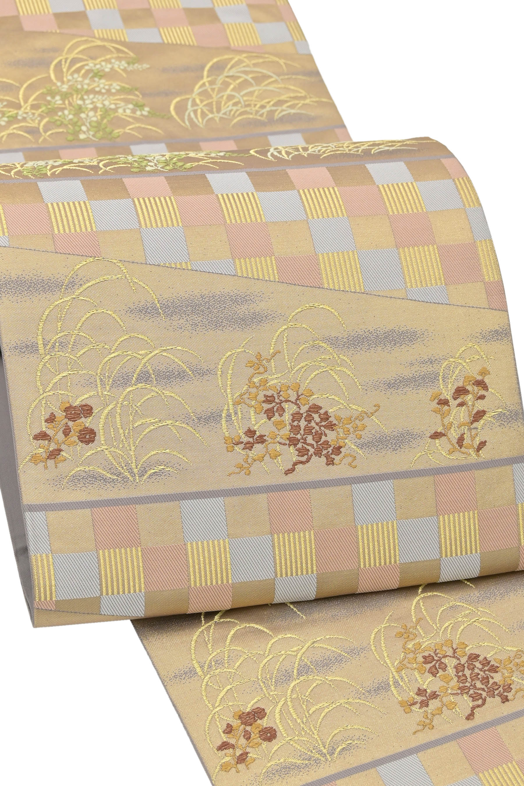 【北出工芸　北出与三郎】 高級本袋帯 ≪御仕立て上がり・中古美品≫ 「桂市松模様」 時代を超えて愛される高雅な世界観&hellip; 慶事に格別の逸品！｜京都きもの市場 店
