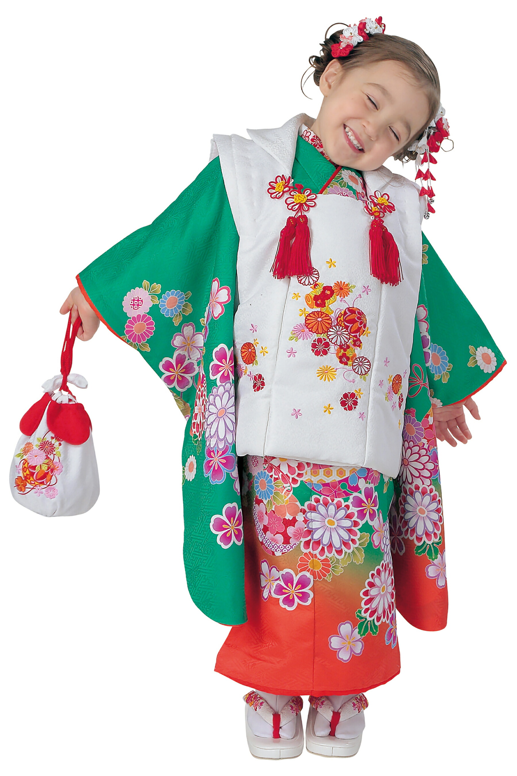 “Web制限事項売りわたす品！” ■【R・KIKUCHI/リョウコ・キクチ】 【３才御姉さん用 厚地の外套厚地の外套仕掛ける】 No.31 緑であること ☆厚地の外套の色選べます！ 七五三の儀式用、お正月などに！