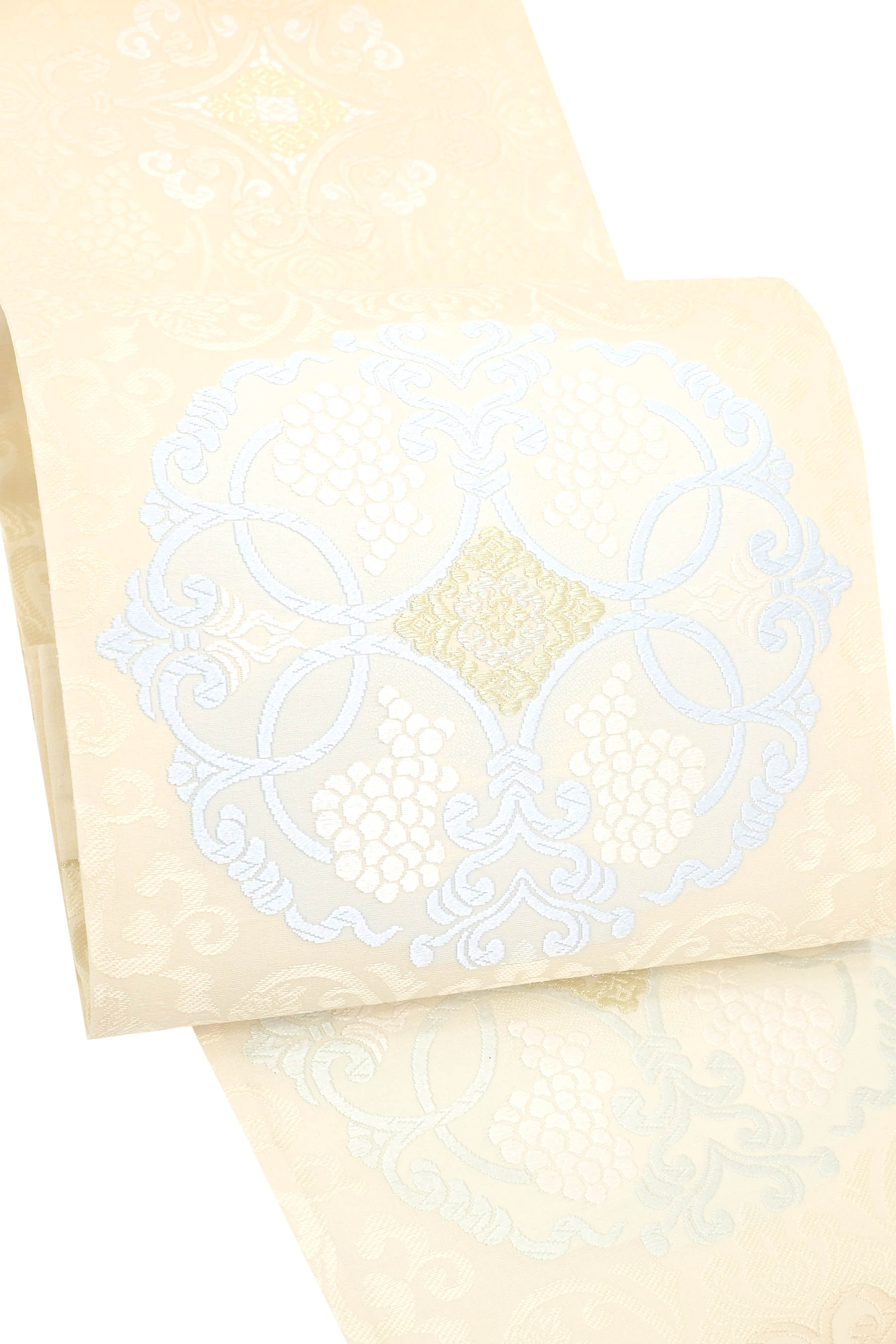 楽天市場】河合康幸謹製「能装立涌菊唐草文」唐織 袋帯【お仕立て