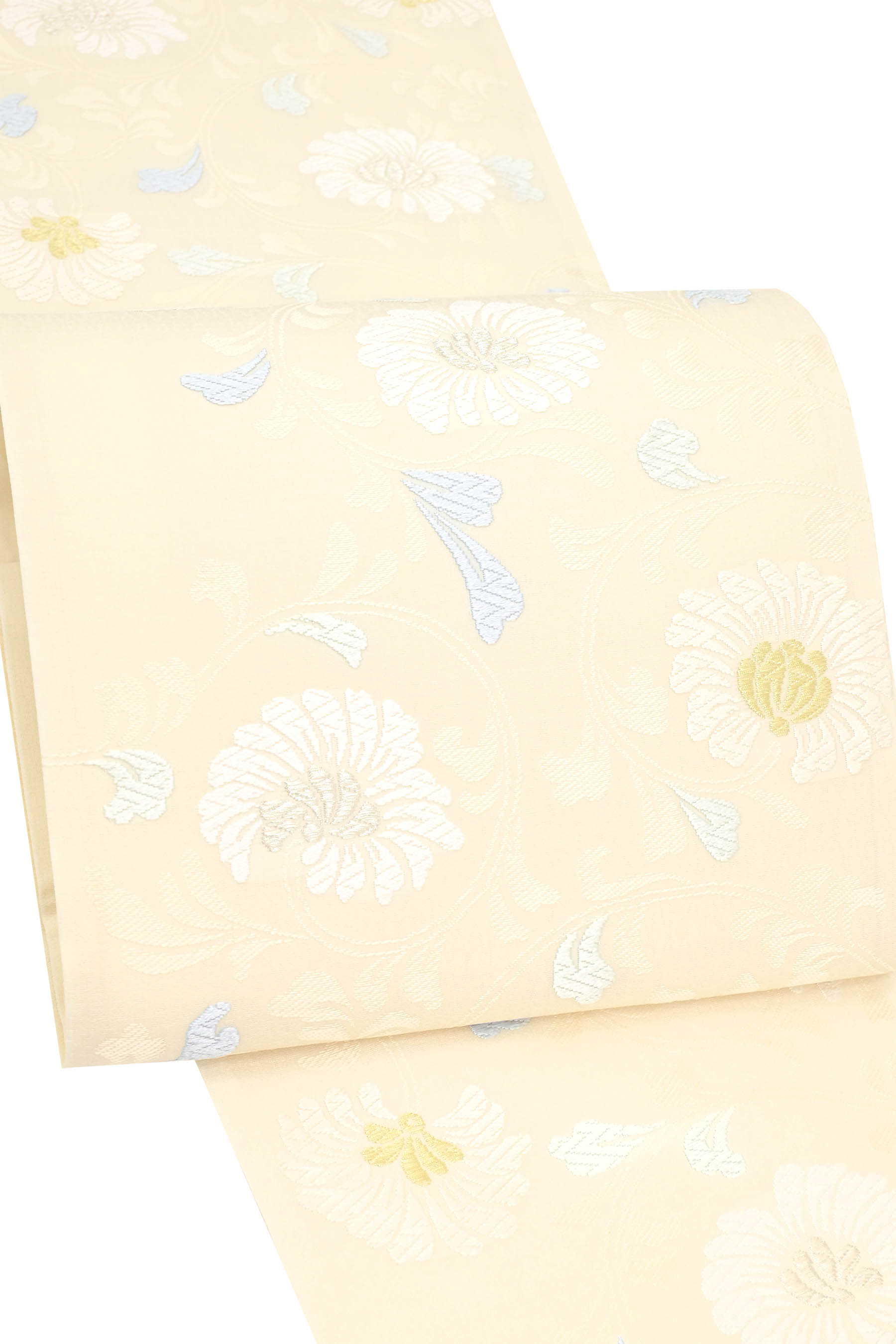 楽天市場】河合康幸謹製「能装立涌菊唐草文」唐織 袋帯【お仕立て