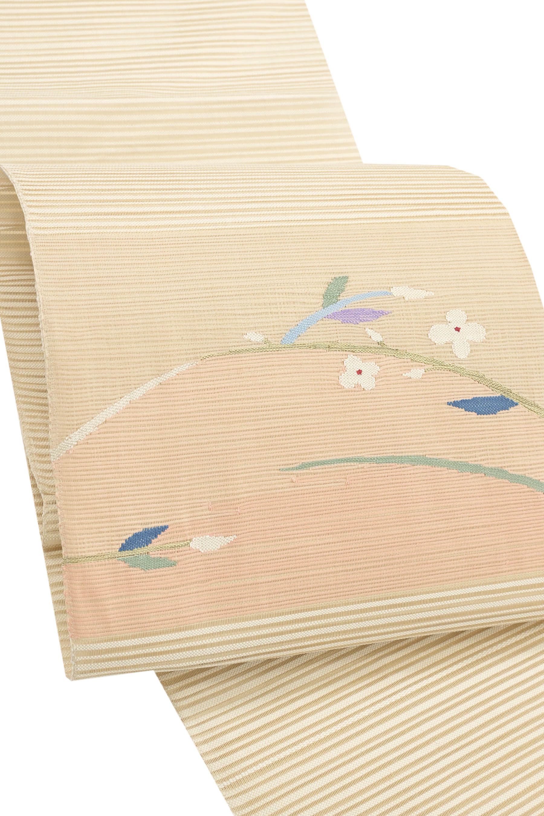 【夏帯】絽綴れ八寸名古屋帯 ≪御仕立てもの売り上げ高・新品≫ 「小花B」 すっきりと夏の見せかけに溶け込む…奥ゆかしいな心地よい帯！