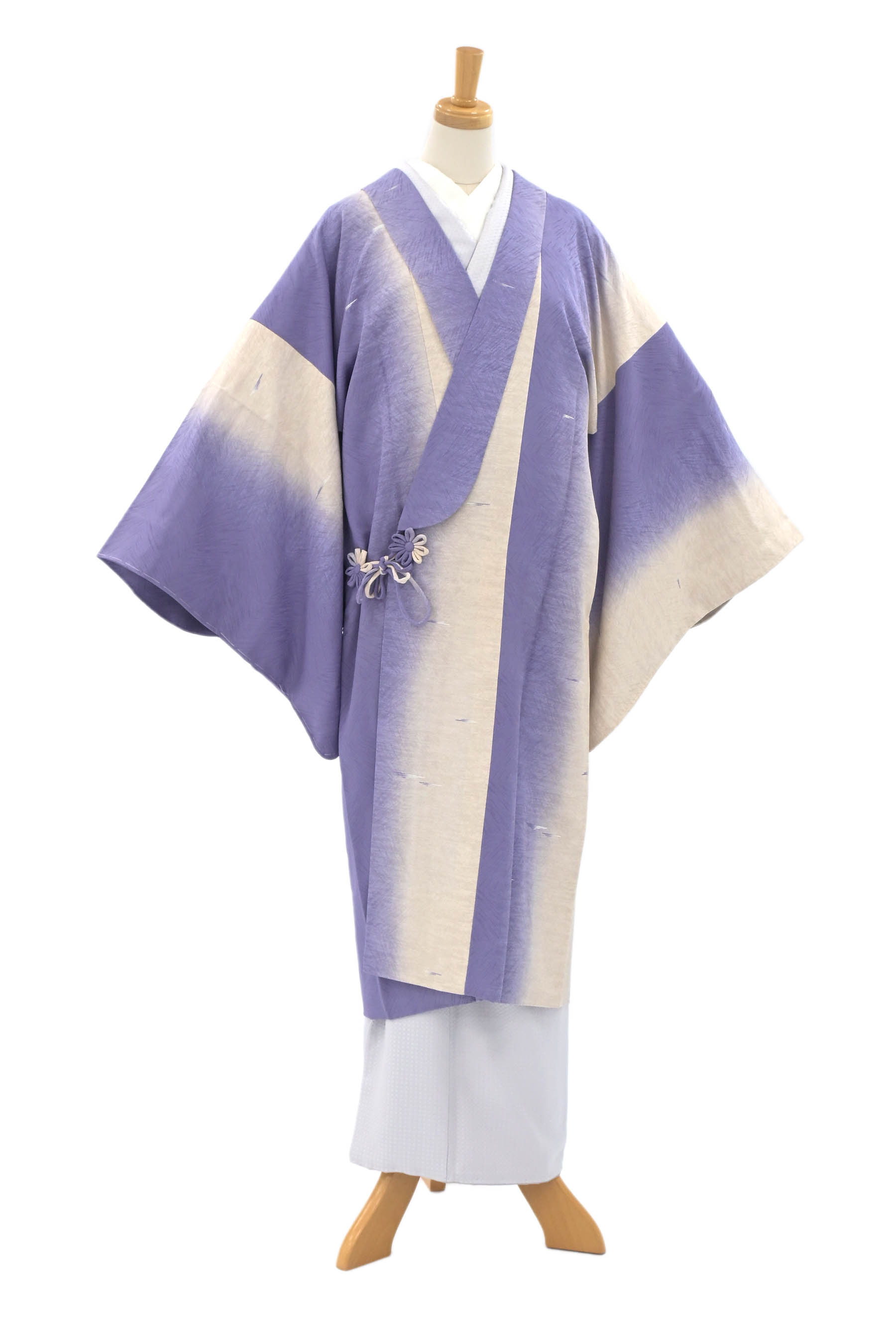 【20％OFFクーポン券客体】【京の染匠】 本手製作友禅道中着 ≪御仕立てもの売り上げ金・中古美品≫ 「霞」 羽布切れにこだわりを 心ゆかしいで着心地好意をもって 身たけ95 裄64.5