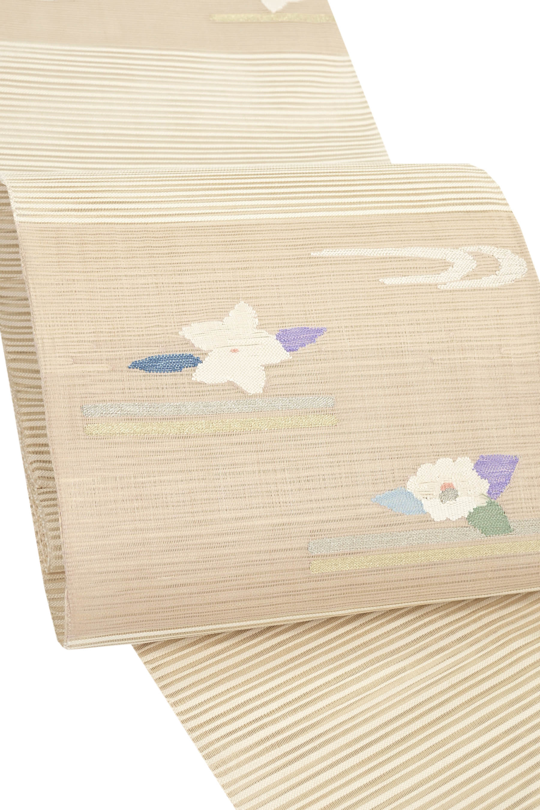 【夏帯】絽綴れ八寸名古屋帯 ≪御仕立てもの売り上げ高・新品≫ 「小花F」 すっきりと夏の見せかけに溶け込む…奥ゆかしいな心地よい帯！