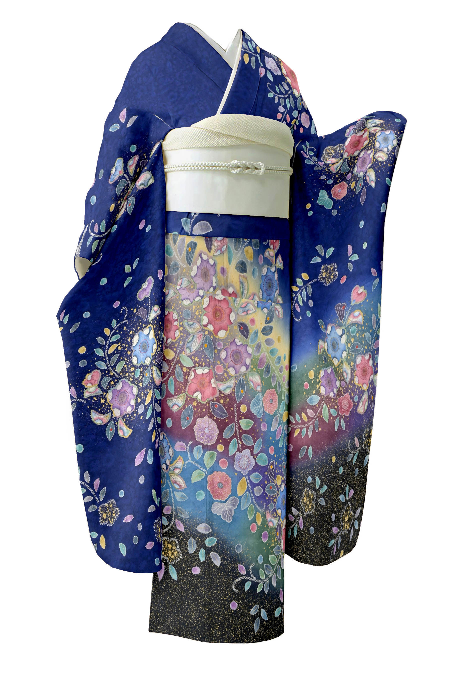 正絹　振袖　長襦袢セット　辻が花文様　逸品 imgrc0090342400.jpg