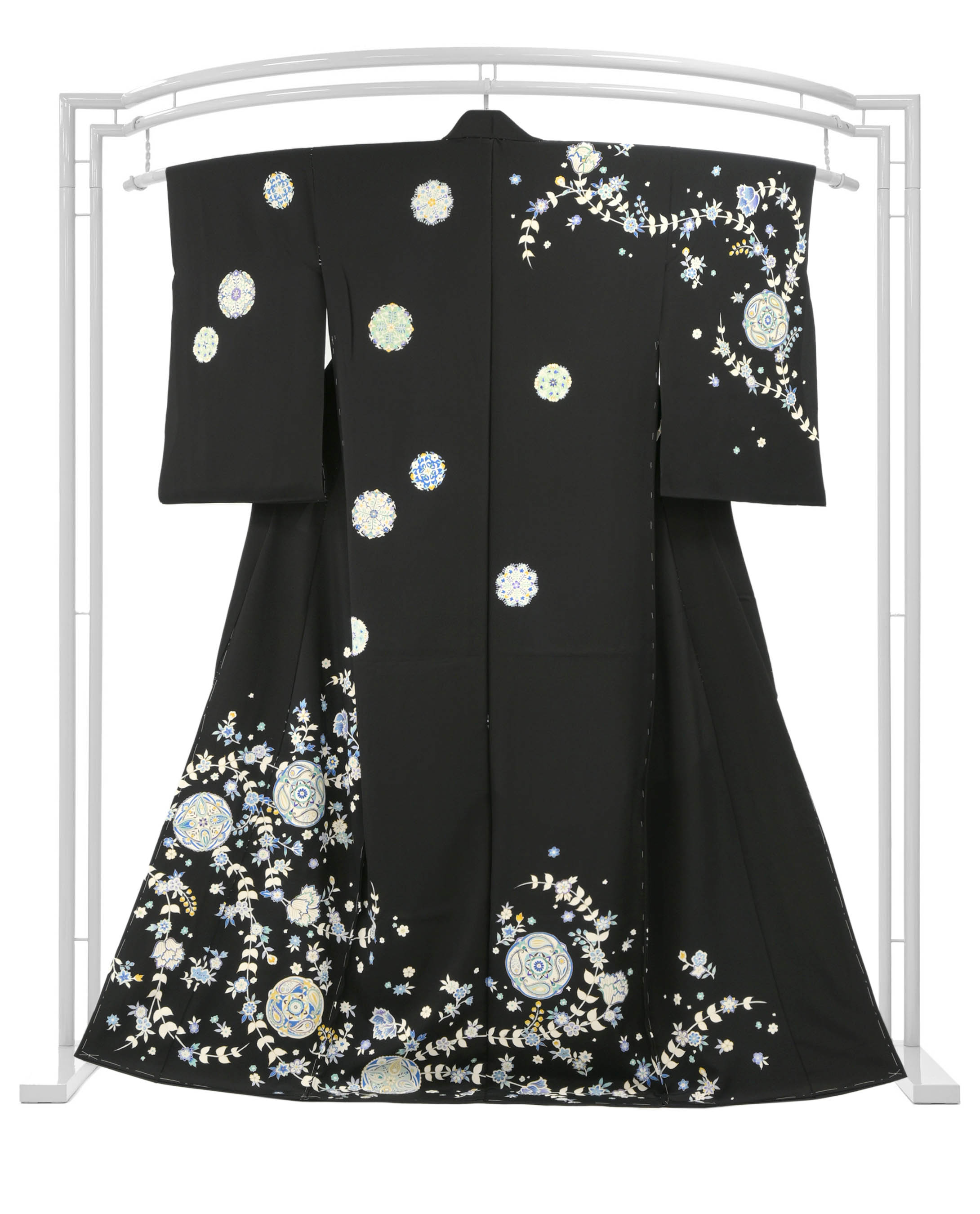 【15％OFFクーポン対象】【京の工芸染匠　白木染匠】 特選本手描き京友禅訪問着 「洋華ペイズリー」 和と洋の華やぎが交わる… モダンな色彩センスの逸品！