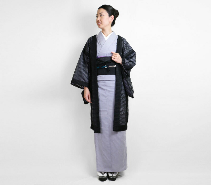 【Kimono_Factory_nono】 レース薄羽織～Sheer～ ブラック 16,768円