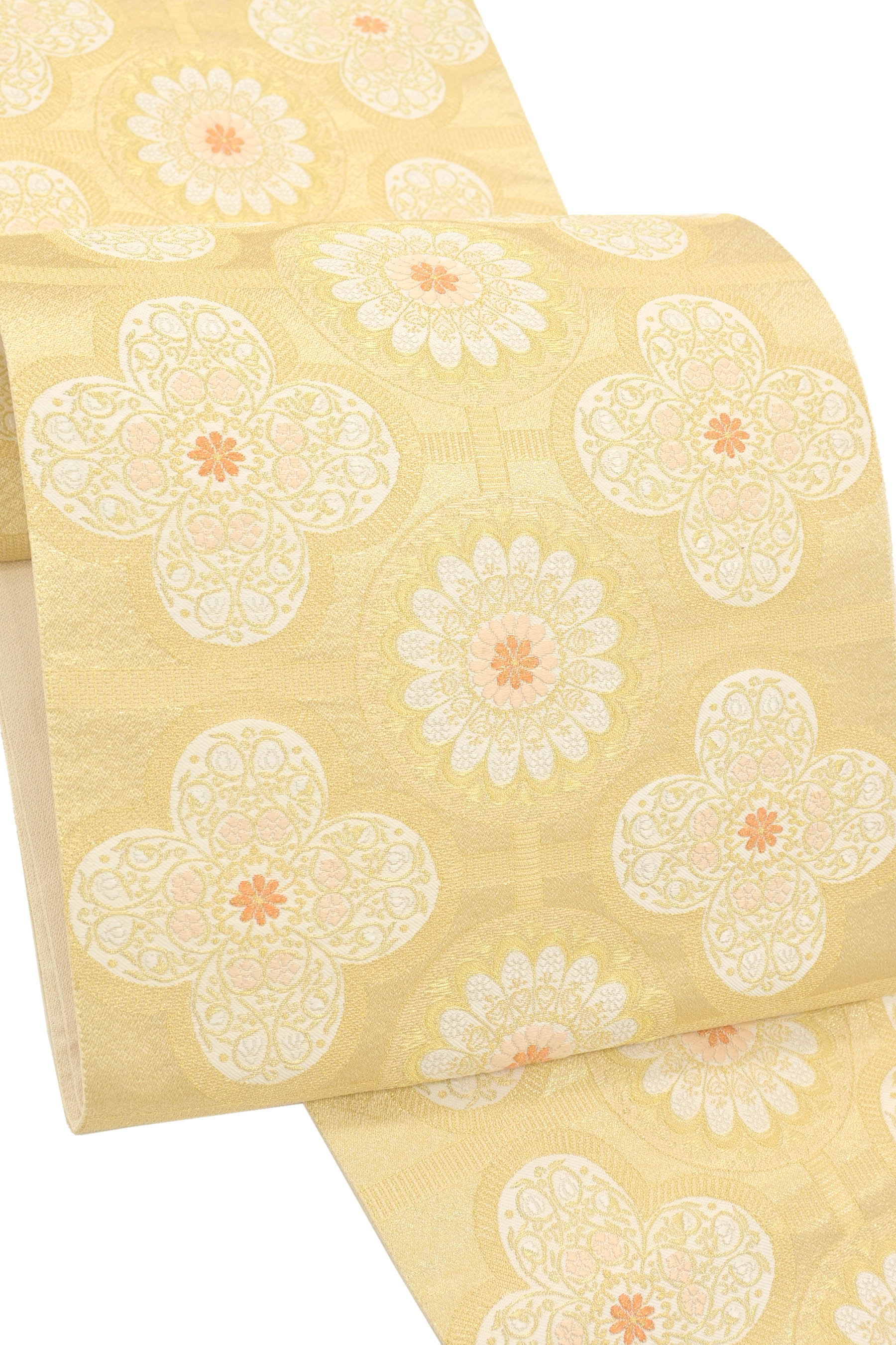 楽天市場】河合康幸謹製「能装立涌菊唐草文」唐織 袋帯【お仕立て