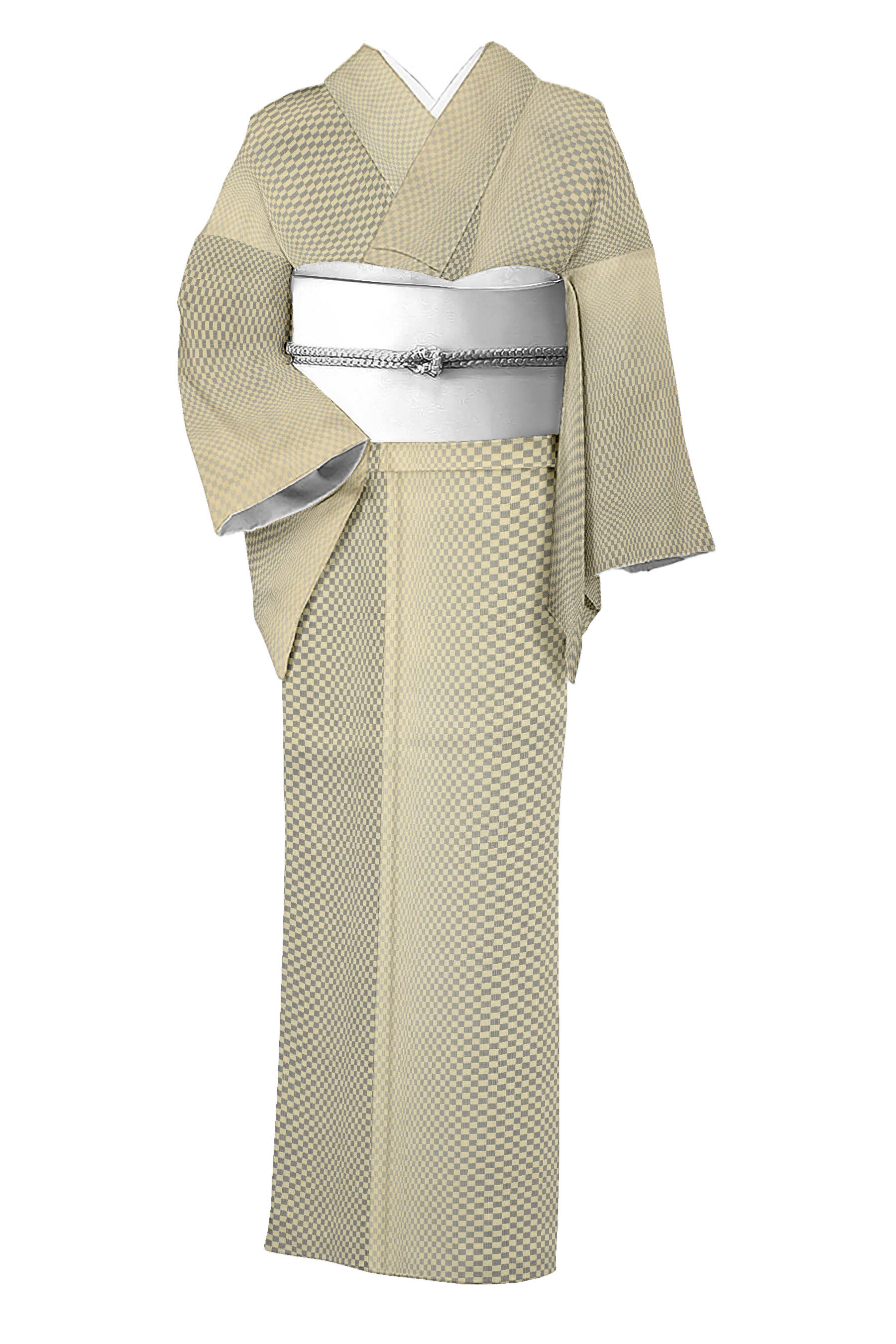 特選！高級着物■米沢　紅花紬　縦縞　逸品