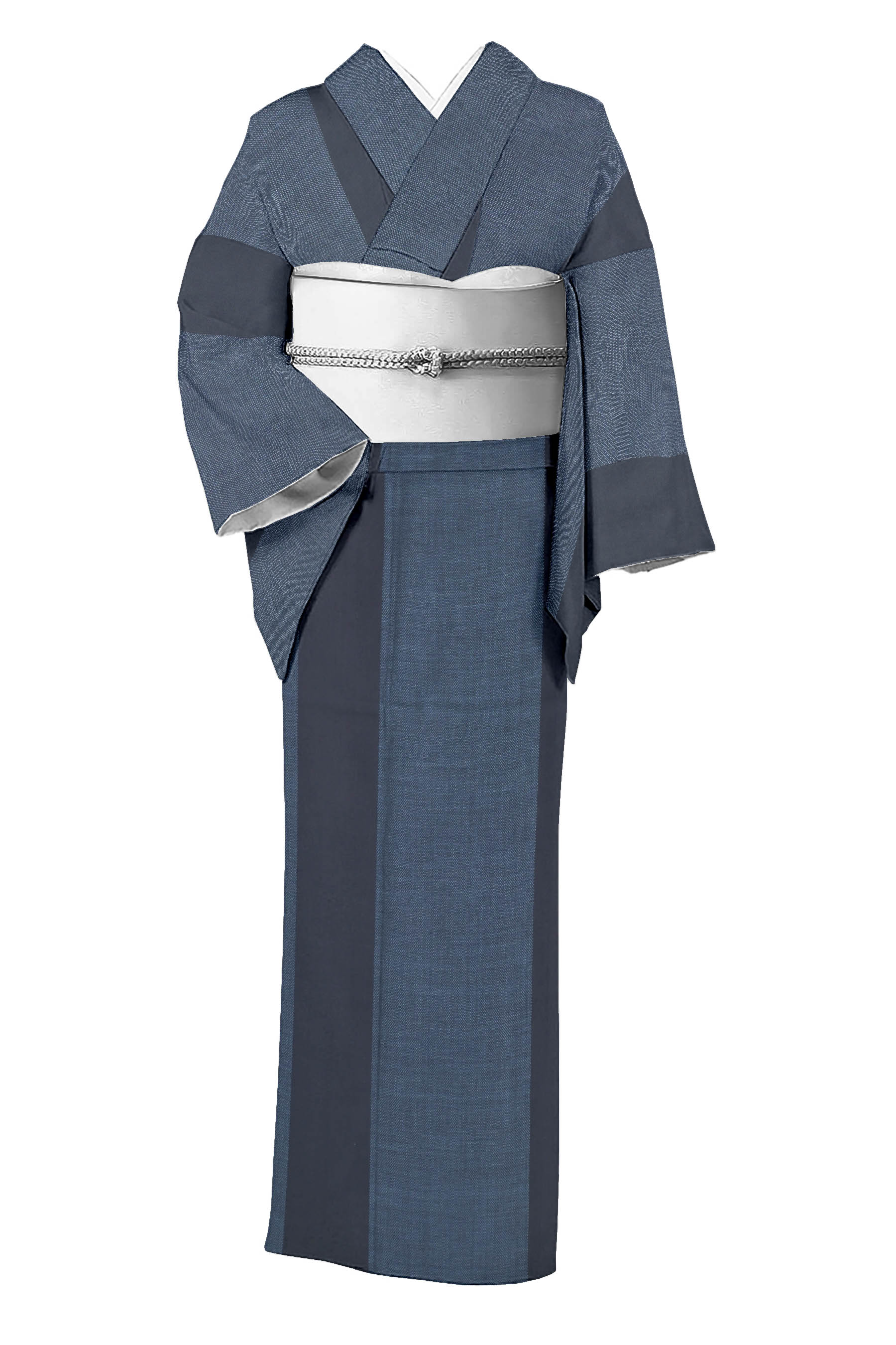 【綿薩摩絣】 【バス発着場取りまわし品】 特選正藍染綿薩摩 ≪御仕立てもの売り上げ金・中古美品≫ 絹に負けない！綿ながら溢れる御前上等感！ 身たけ158 裄64.5