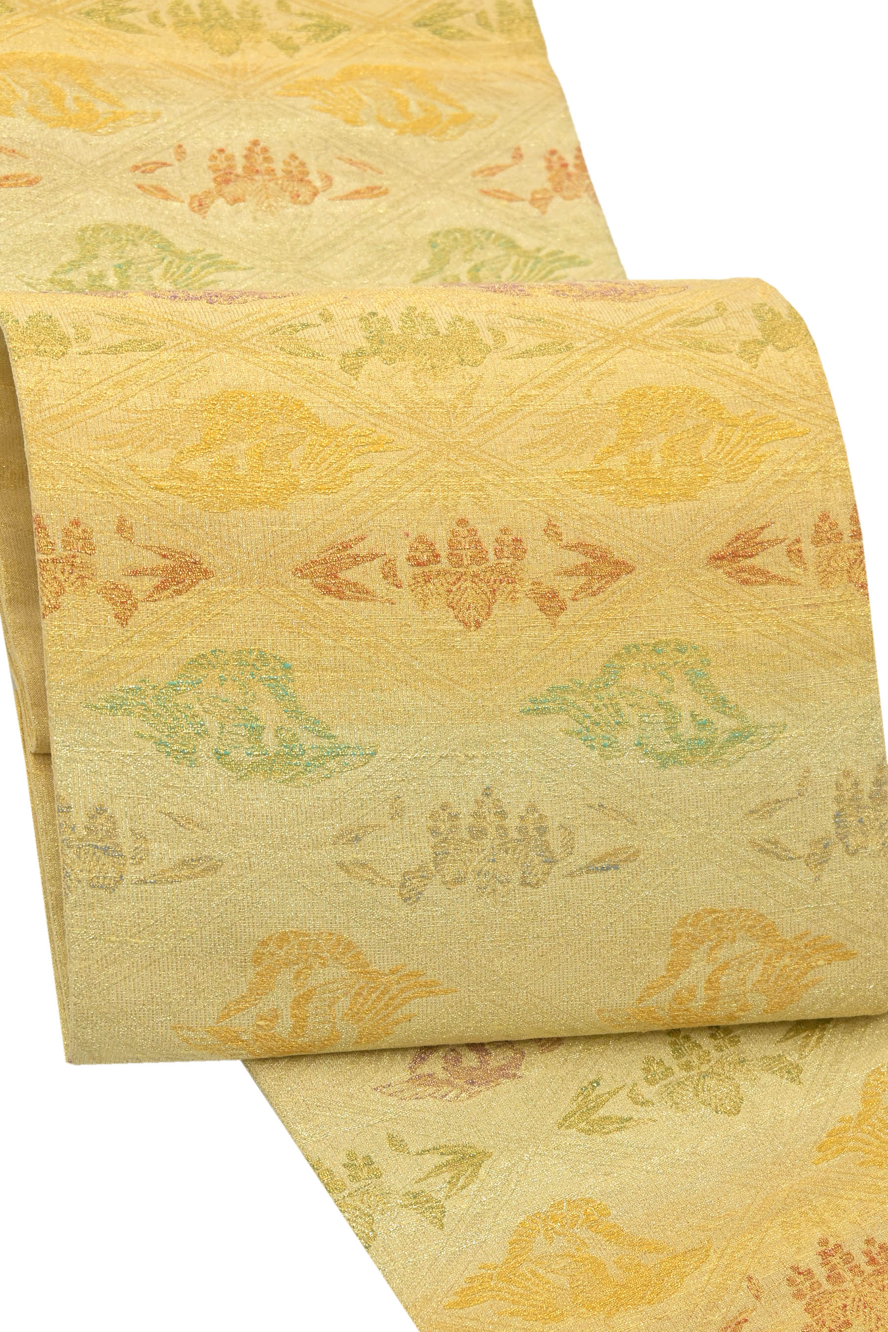 西陣織「桝屋高尾」ねん金綴錦　袋帯　共箱入り 特選 西陣織 桝屋高尾 ねん金綴錦 袋帯 A793-15 【中古】の通販