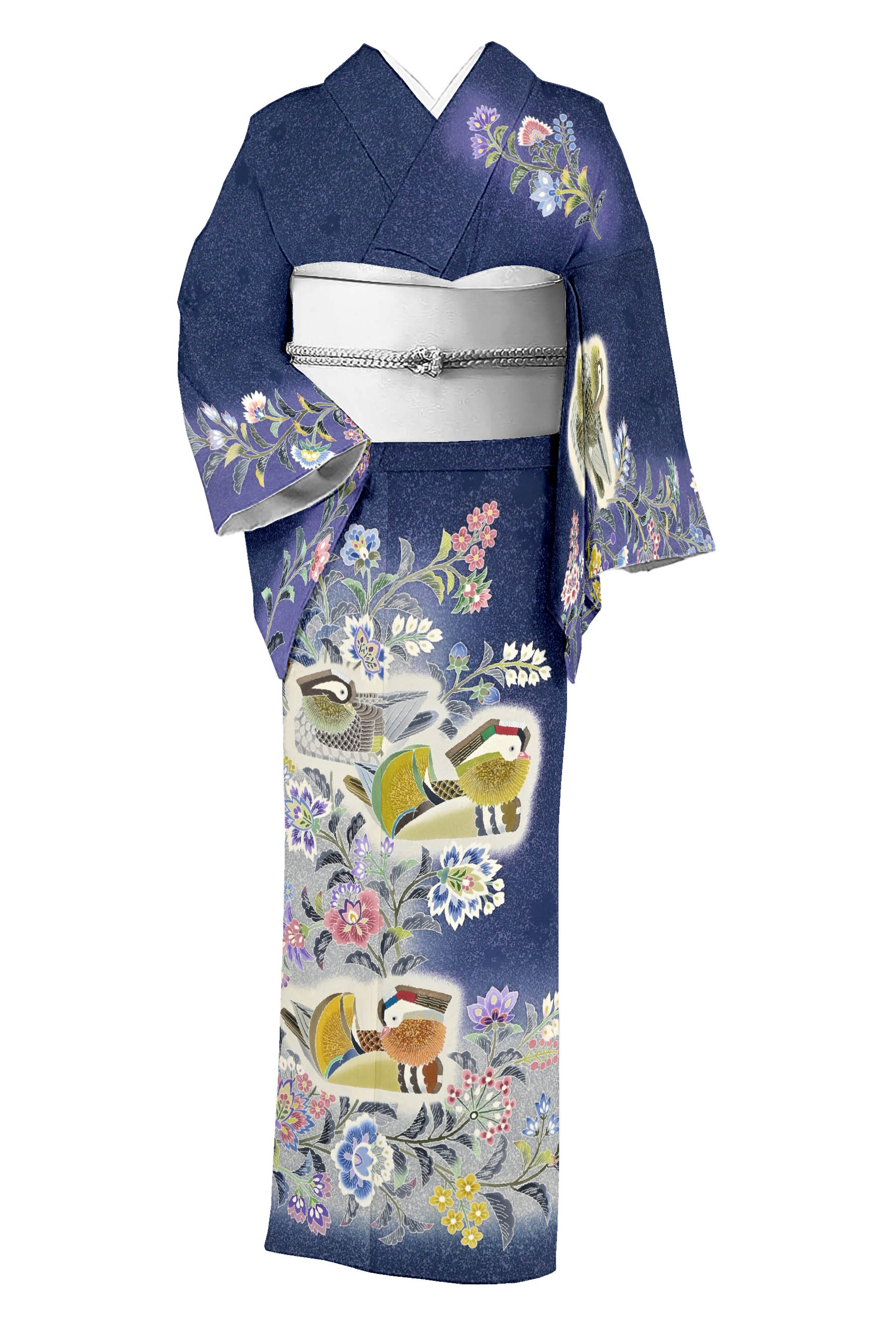 eふれんず◇【人間国宝 羽田登喜男】訪問着 京友禅 楓文 正絹◇am2085