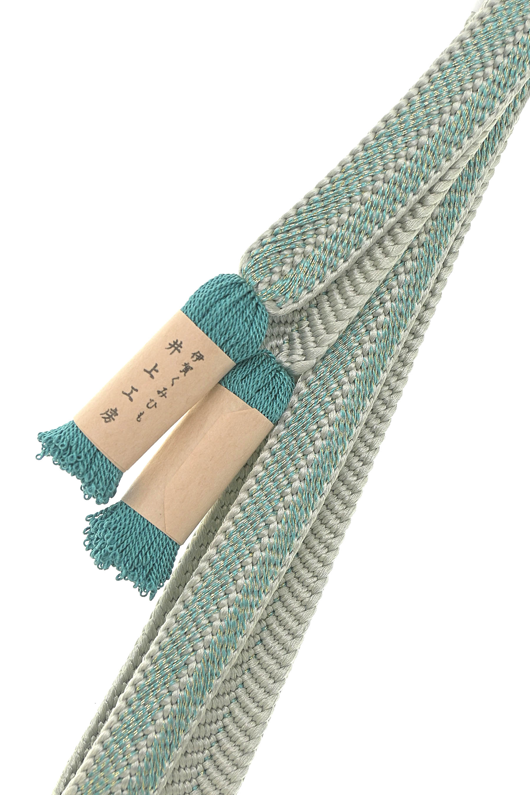 Web限定商品 ＜長尺＞ [襲色遊び] 笹波大和組帯締め 浅葱色 No.18｜京都きもの市場 店