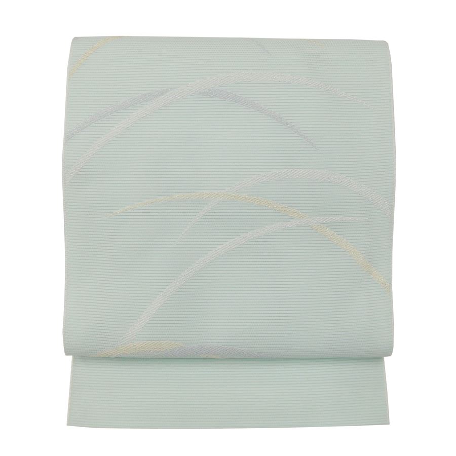 名古屋帯 夏 正絹 新品 未使用 仕立て上がり 仕立て済み 夏帯 絽 薄緑 露芝 新品 未使用 西陣織 八寸名古屋 お茶席 茶道 茶事 初釜 お茶 お稽古 着付け教室 練習 女性用 レディース 帯 セミフォーマル カジュアル｜きもの京香 22,350円