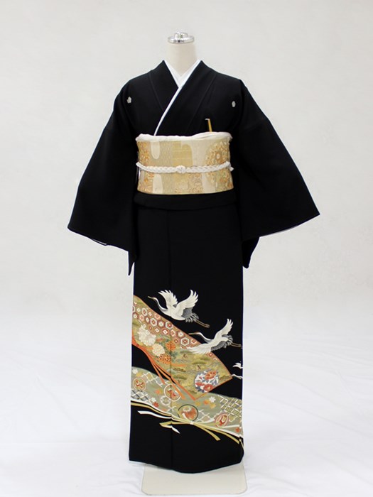 黒留袖 親族 結婚式 披露宴 母 袋帯 フルセット 袷 着物 和装 レンタル】黒留袖 着物セット 桂由美 きもの フォーマル 高級