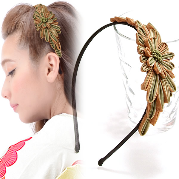 Kyoto Kimonomachi Snacks Work Hair Ornament Flower Headband Of