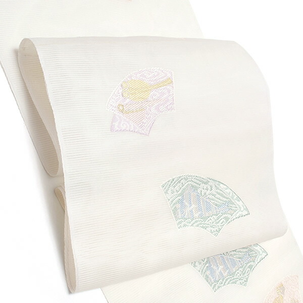 楽天市場】【Prices down2】夏絽 名古屋帯「藤鼠色 波」未仕立て
