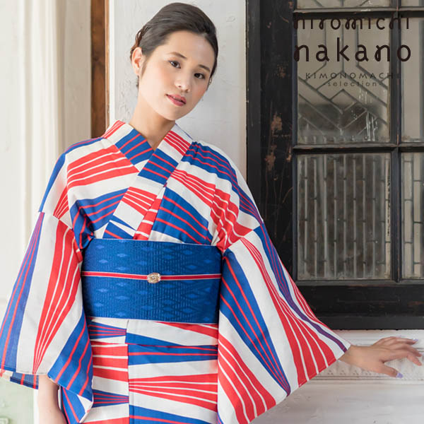 楽天市場】【Prices down2】ナカノヒロミチ 浴衣単品「薄紅藤鼠色 萩