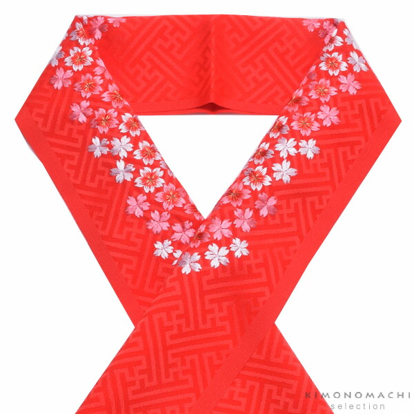 【値下げ】半襟　桜 楽天市場】(七五三超早割11%OFF8/21迄)【Prices down2】刺繍 半