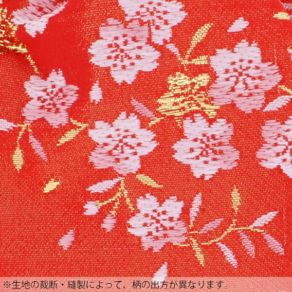 市場 Prices ひな祭り 朱赤×金色 桜 down 巾着単品 桃の節句 七五三 和装巾着