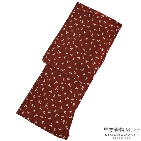 楽天市場】単衣 着物単品「紅藤色 露芝」Mサイズ 日本製 カジュアル