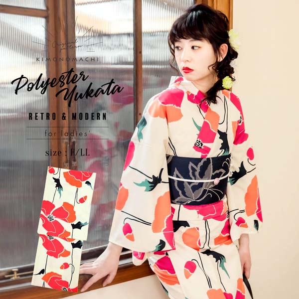 楽天市場】浴衣 レディース 単品 「ビビッドピンク 蝶々」 吸汗速乾