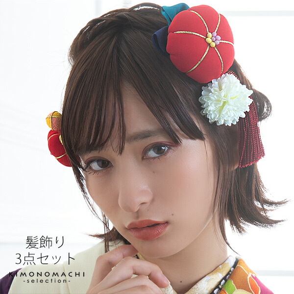 unoppy　振袖のみ 楽天市場】【Prices down2】髪飾り 成人式 「万寿椿紺 (No.53308