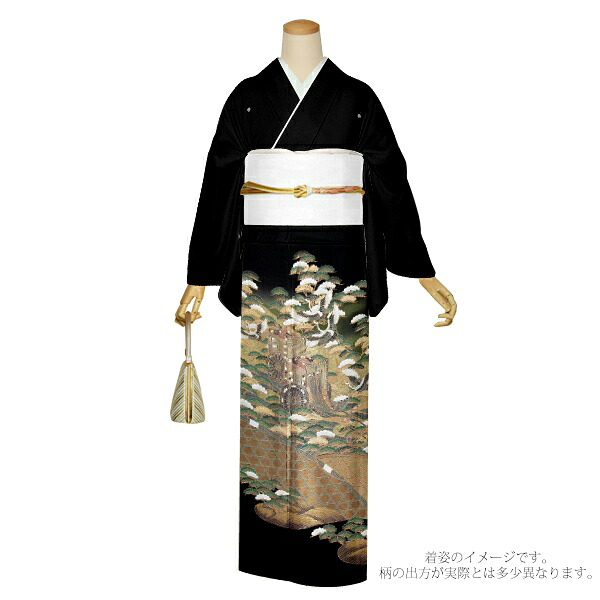 楽天市場】【Prices down2】黒留袖 お仕立て上がり 単品 「波に宝船 