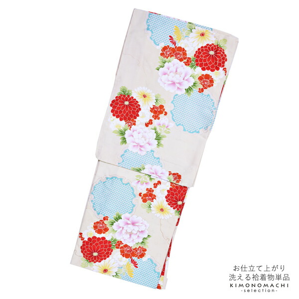 楽天市場】【Prices down2】袷着物 単品 「藤色×クリーム 百合