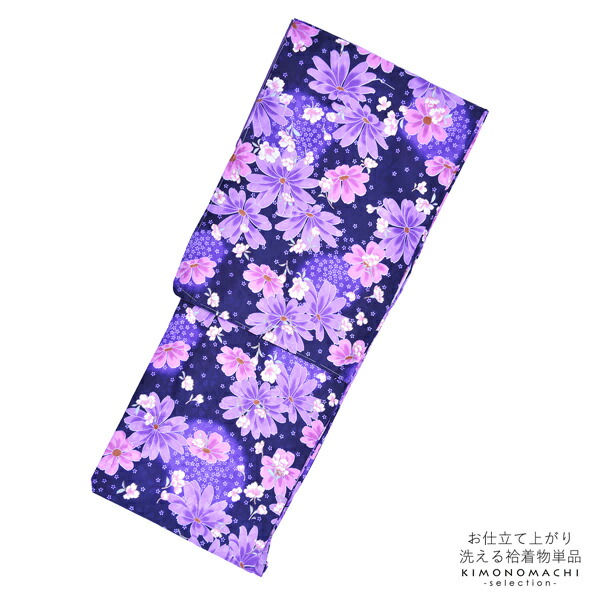 楽天市場】【Prices down2】袷着物 単品 「紫 菊・桜・梅・藤