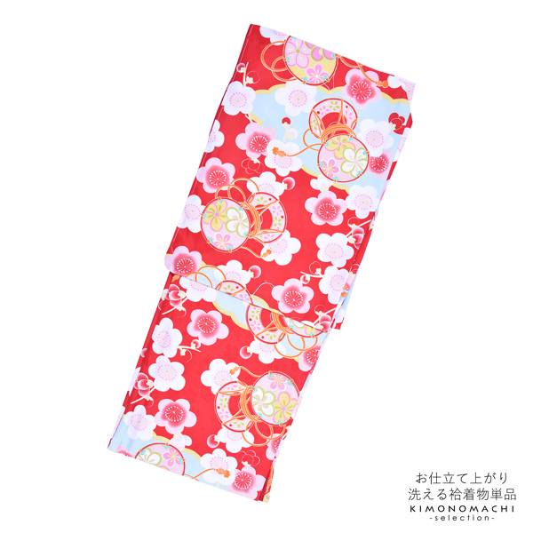 楽天市場】袷着物 単品 「ピンク 桜・ハート」 フリーサイズ 着物 小紋