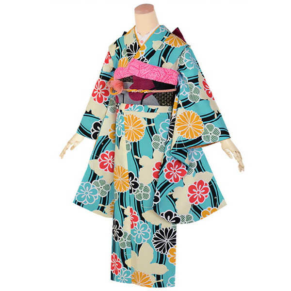 楽天市場】【中古品】ジュニア用 振袖単品 「紫 立涌に蝶