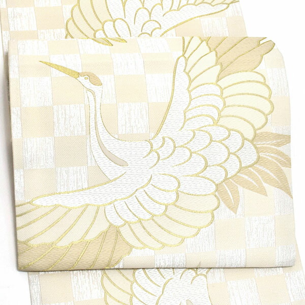 楽天市場】振袖袋帯「ベージュ ドット」お仕立て上がり 振袖用 袋帯 お