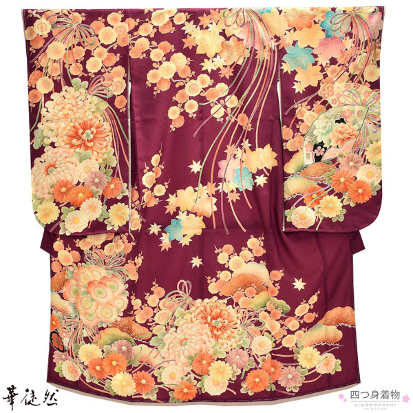 503ag70□七五三 七歳 女児 着物&袋帯&長襦袢 花くす玉 黒□未使用品 507ag51□七五三 七歳 女児 着物&袋帯＆長襦袢 金彩 毬 桜□状態