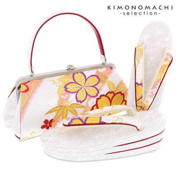 楽天市場】【Prices down3】Lサイズ 草履バッグセット「赤色 桜